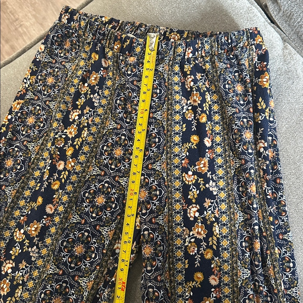 EARTHBOUND Black and Cream Boho Flare Pants - Picture 9 of 9